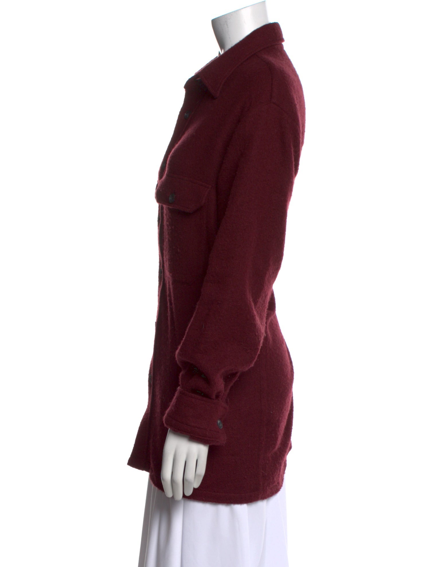 Destin Cashmere Long Sleeve Button-Up Top