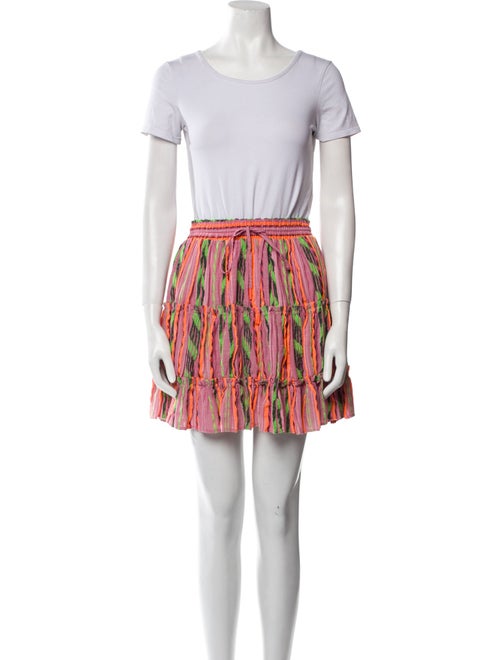 Devotion Twins Striped Sequin Embellishments Skirt Set