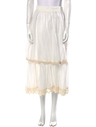 Devotion Twins Ruffle Embellishment Midi Length Skirt