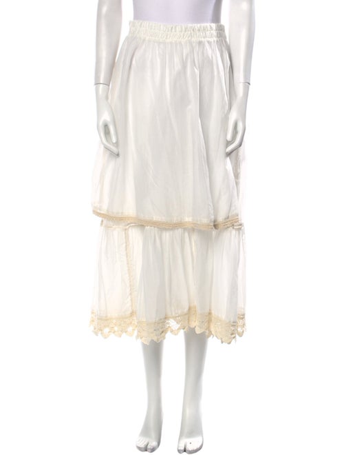 Devotion Twins Ruffle Embellishment Midi Length Skirt