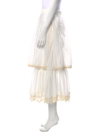 Devotion Twins Ruffle Embellishment Midi Length Skirt