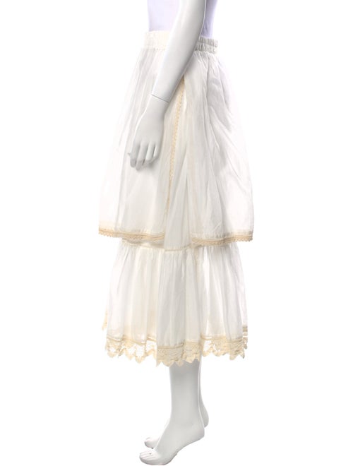 Devotion Twins Ruffle Embellishment Midi Length Skirt