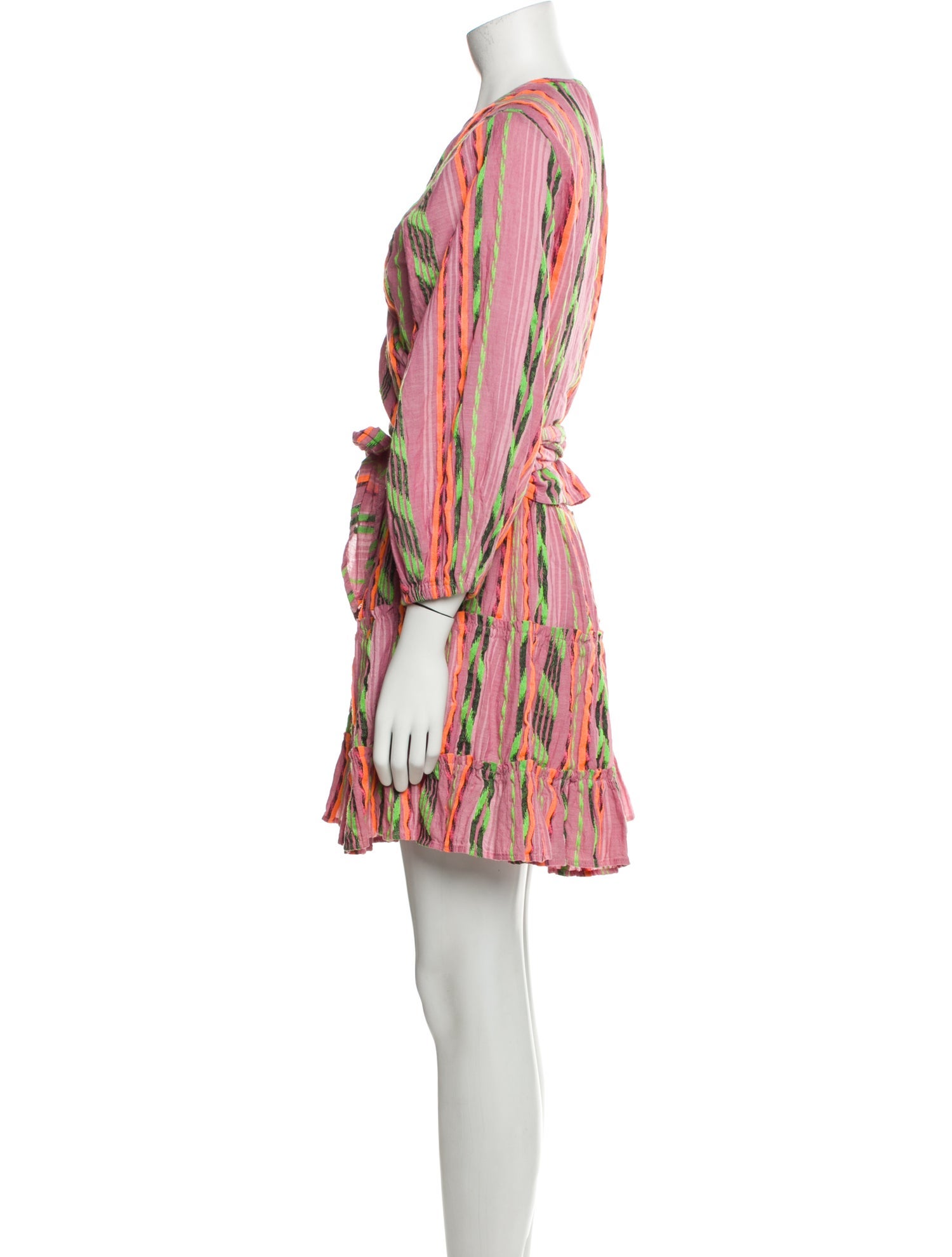 Devotion Twins Striped Ruffle Embellishment Skirt Set