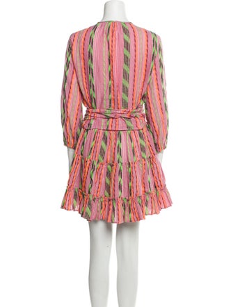 Devotion Twins Striped Ruffle Embellishment Skirt Set