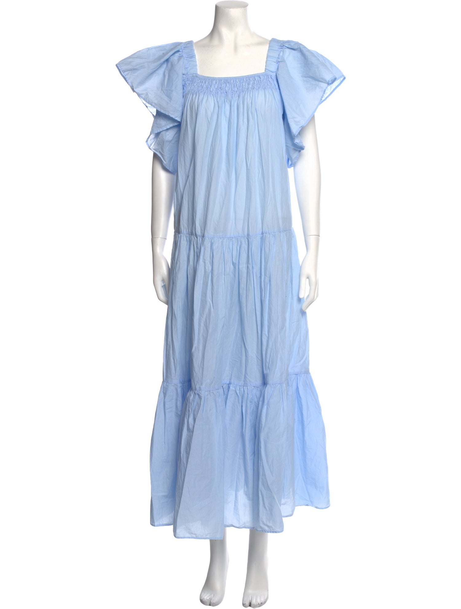 Devotion Twins Square Neckline Long Dress