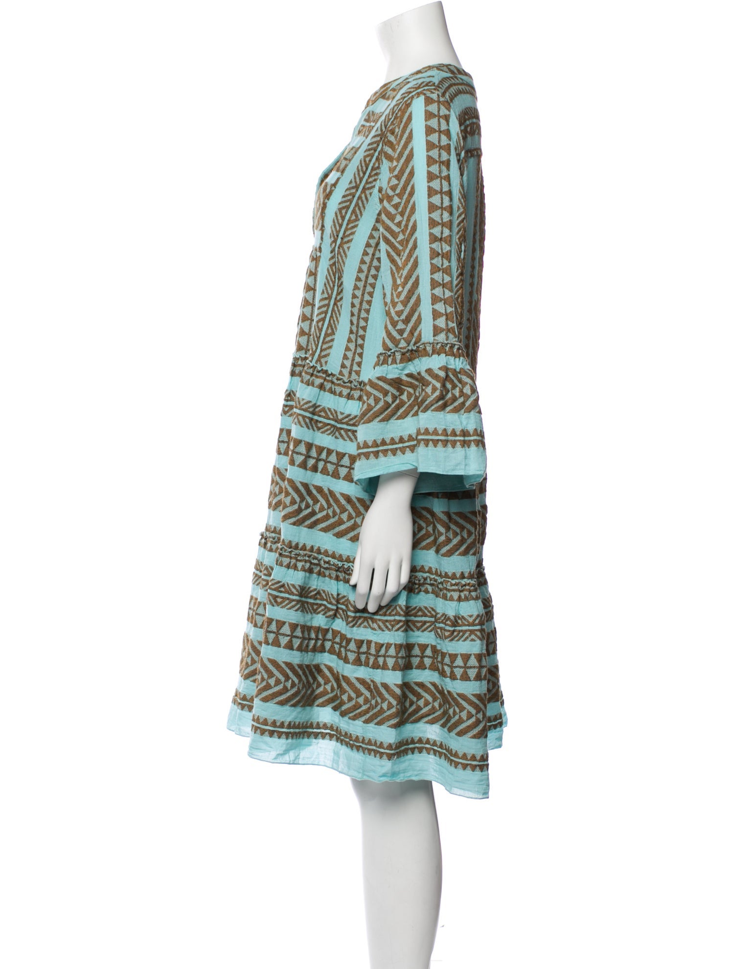 Devotion Twins Printed Knee-Length Dress