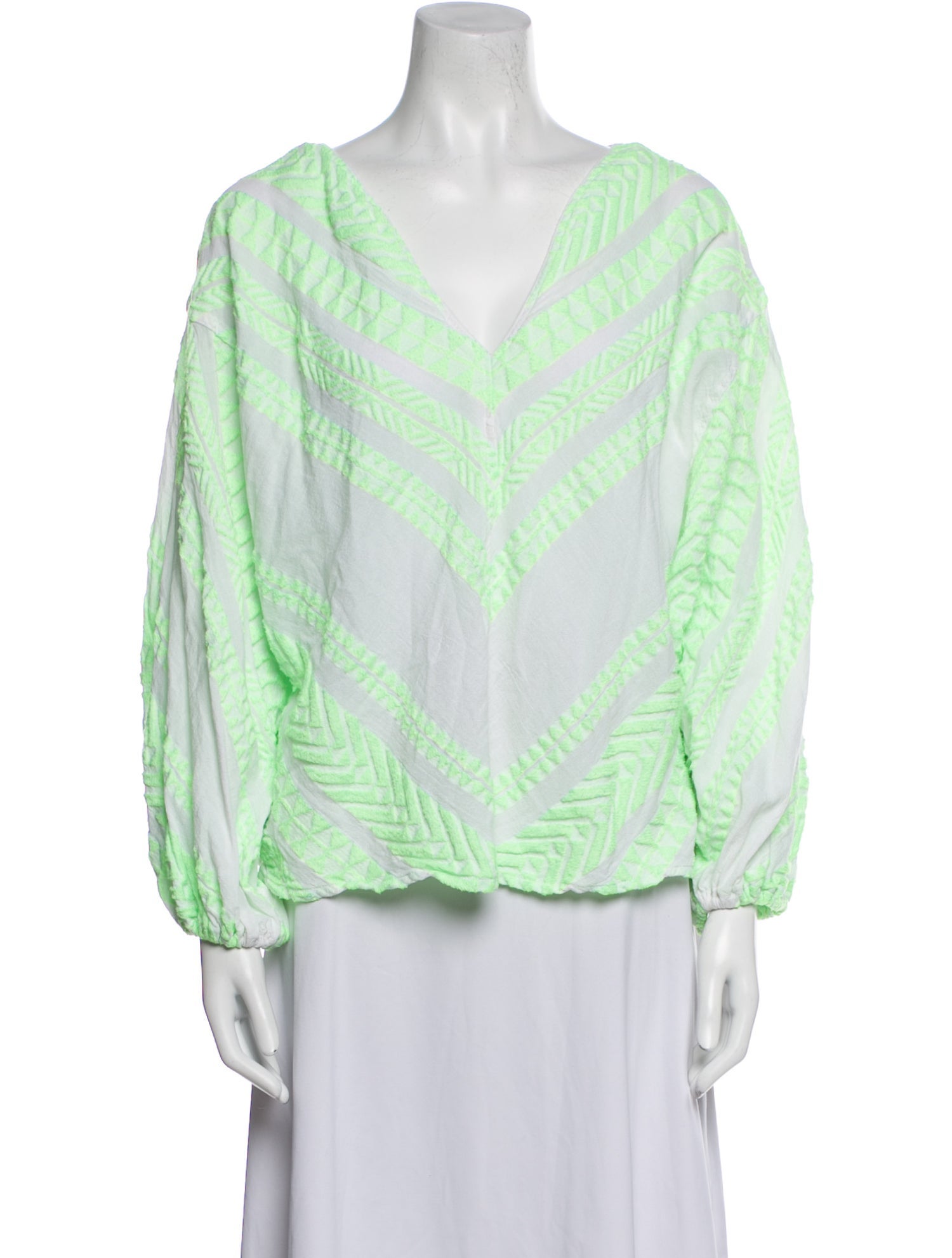 Devotion Twins Printed V-Neck Blouse