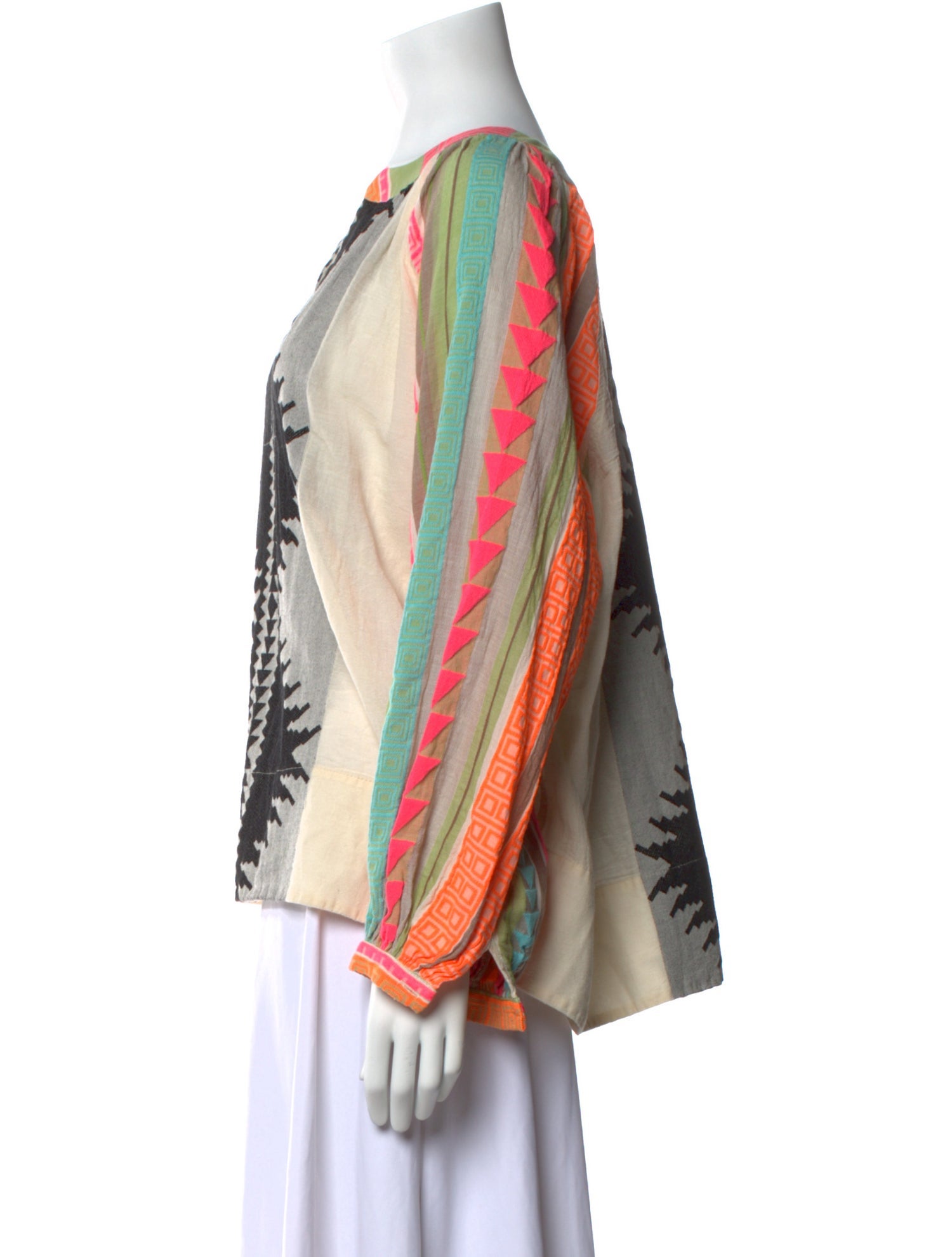 Devotion Twins Printed V-Neck Blouse