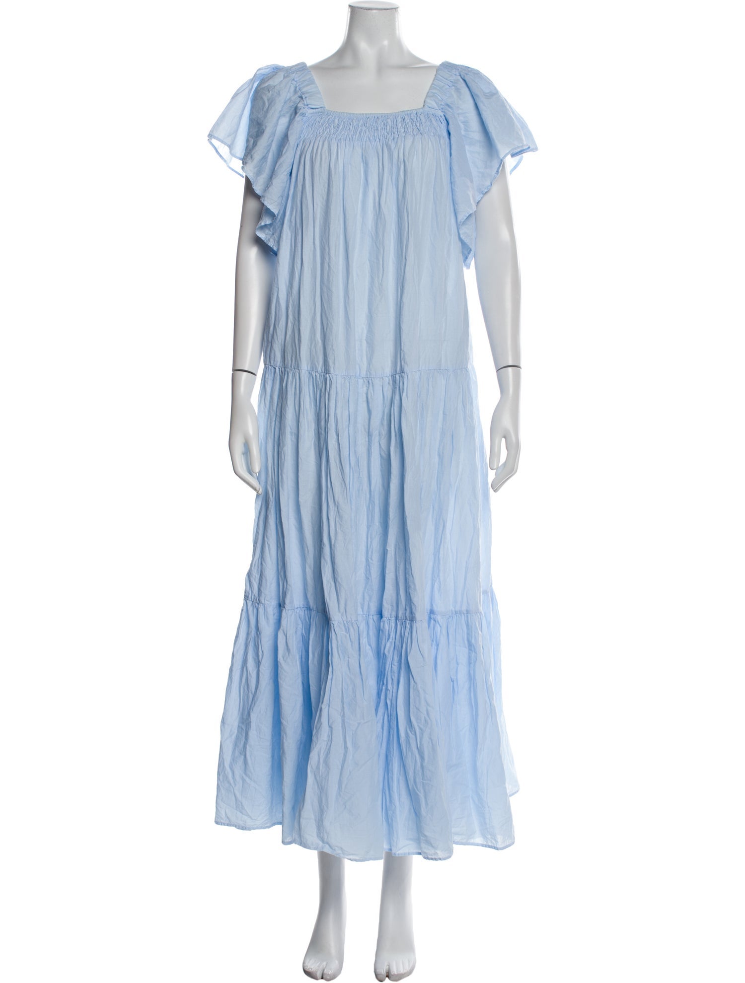 Devotion Twins Square Neckline Long Dress