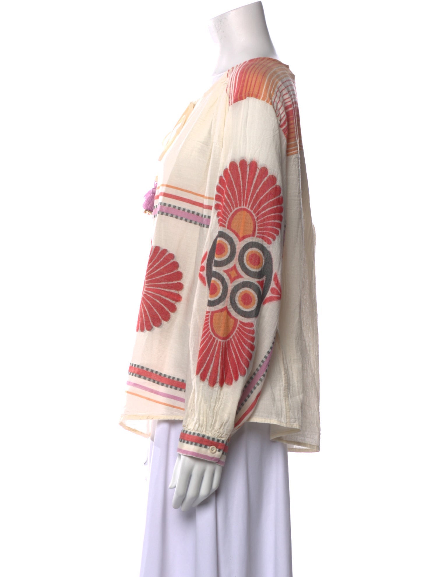 Devotion Twins Printed Bateau Neckline Tunic w/ Tags