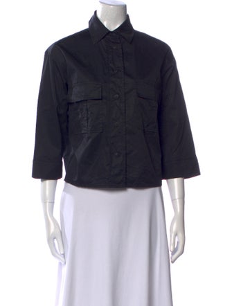 Devotion Twins Three-Quarter Sleeve Button-Up Top