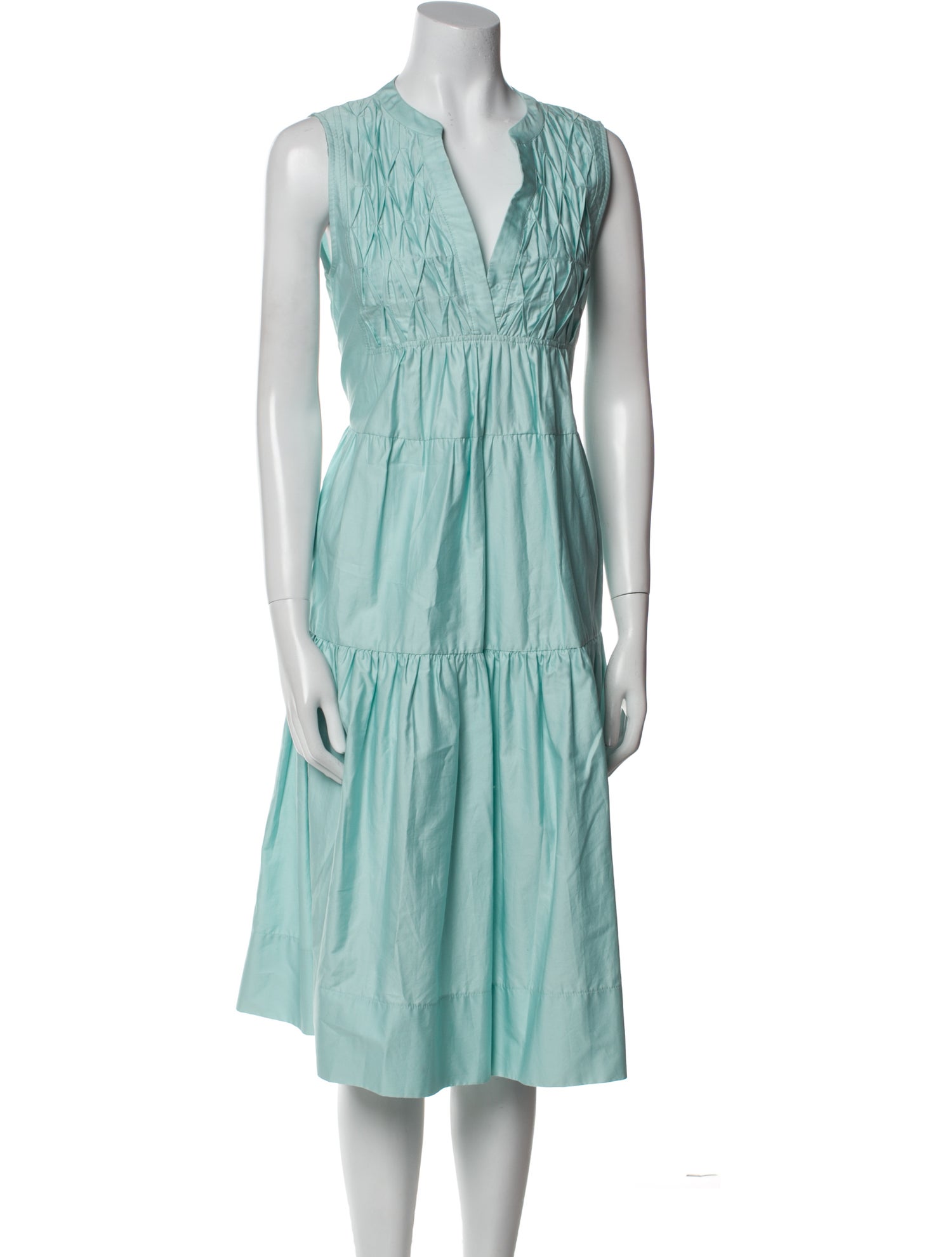 Devotion Twins V-Neck Midi Length Dress