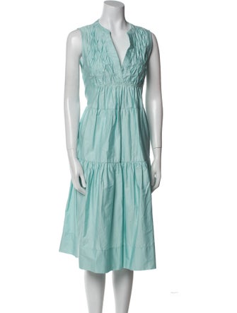 Devotion Twins V-Neck Midi Length Dress