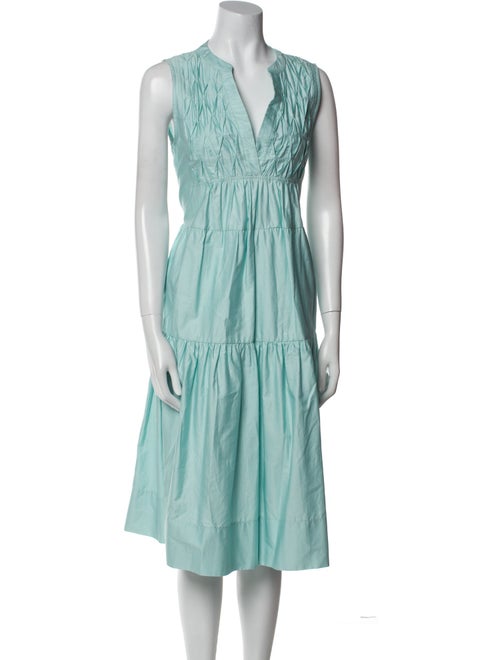 Devotion Twins V-Neck Midi Length Dress