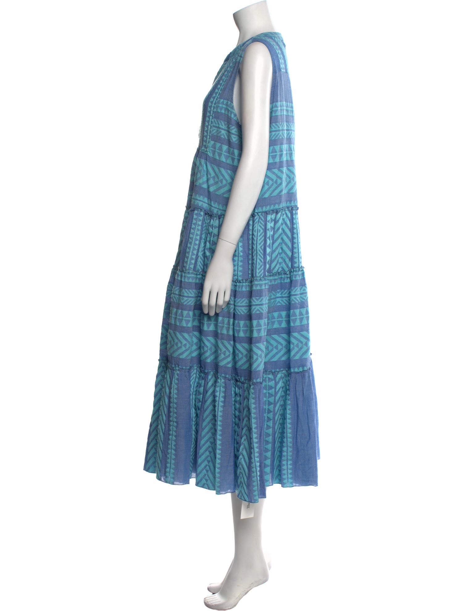 Devotion Twins Striped Midi Length Dress