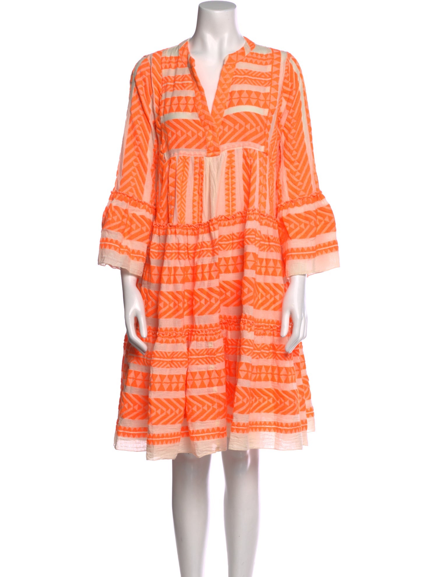 Devotion Twins Printed Knee-Length Dress