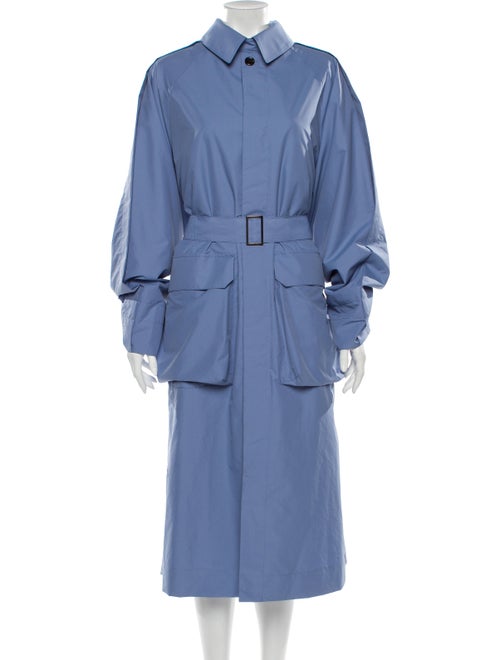 Deveaux Trench Coat Blue