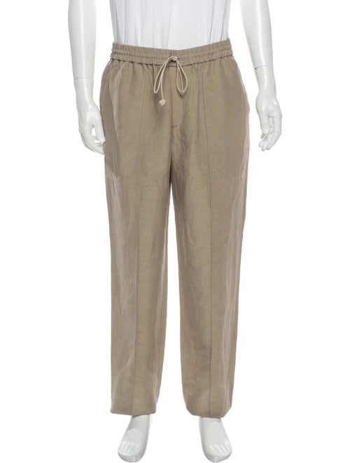 Deveaux Linen Pants Brown