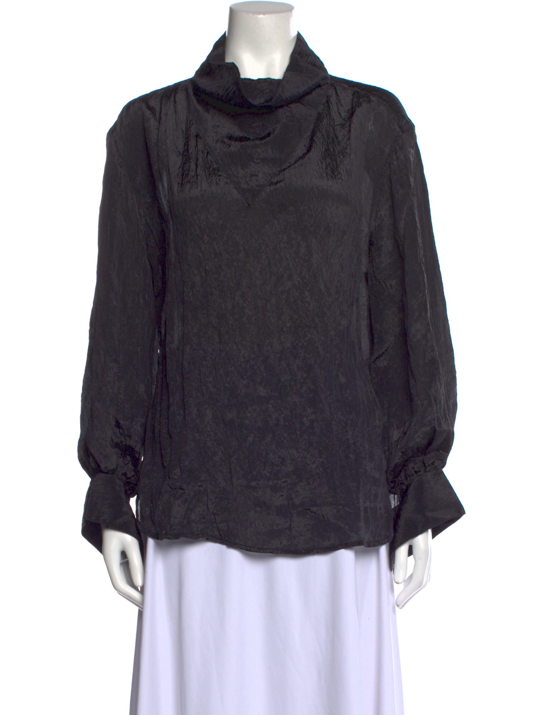 Deveaux Cowl Neck Long Sleeve Top