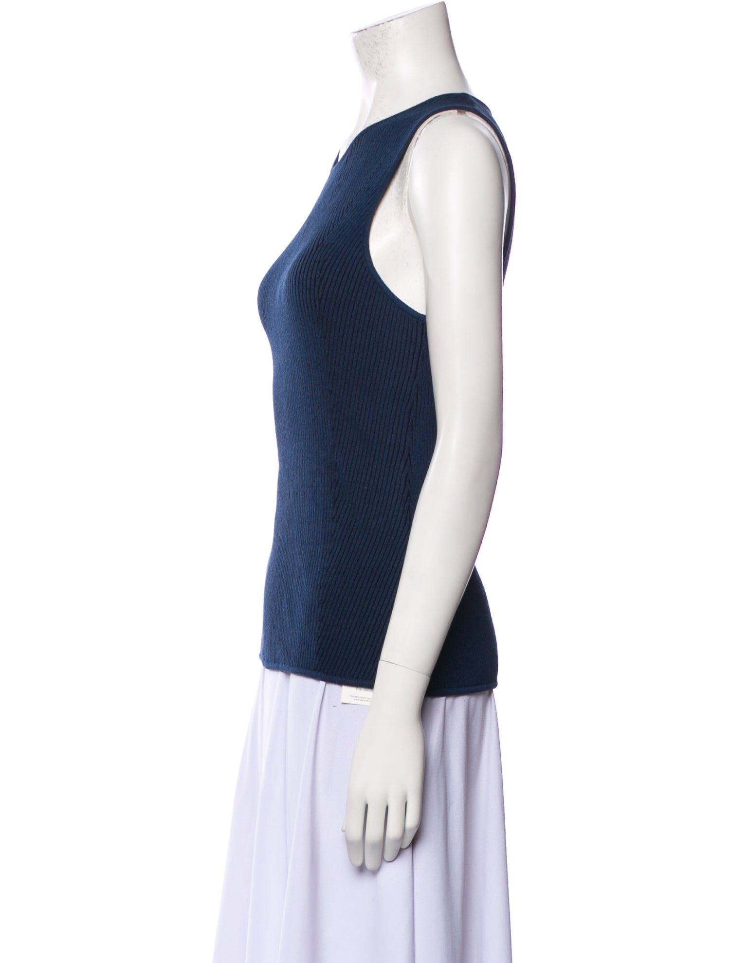 Deveaux Crew Neck Sleeveless Top