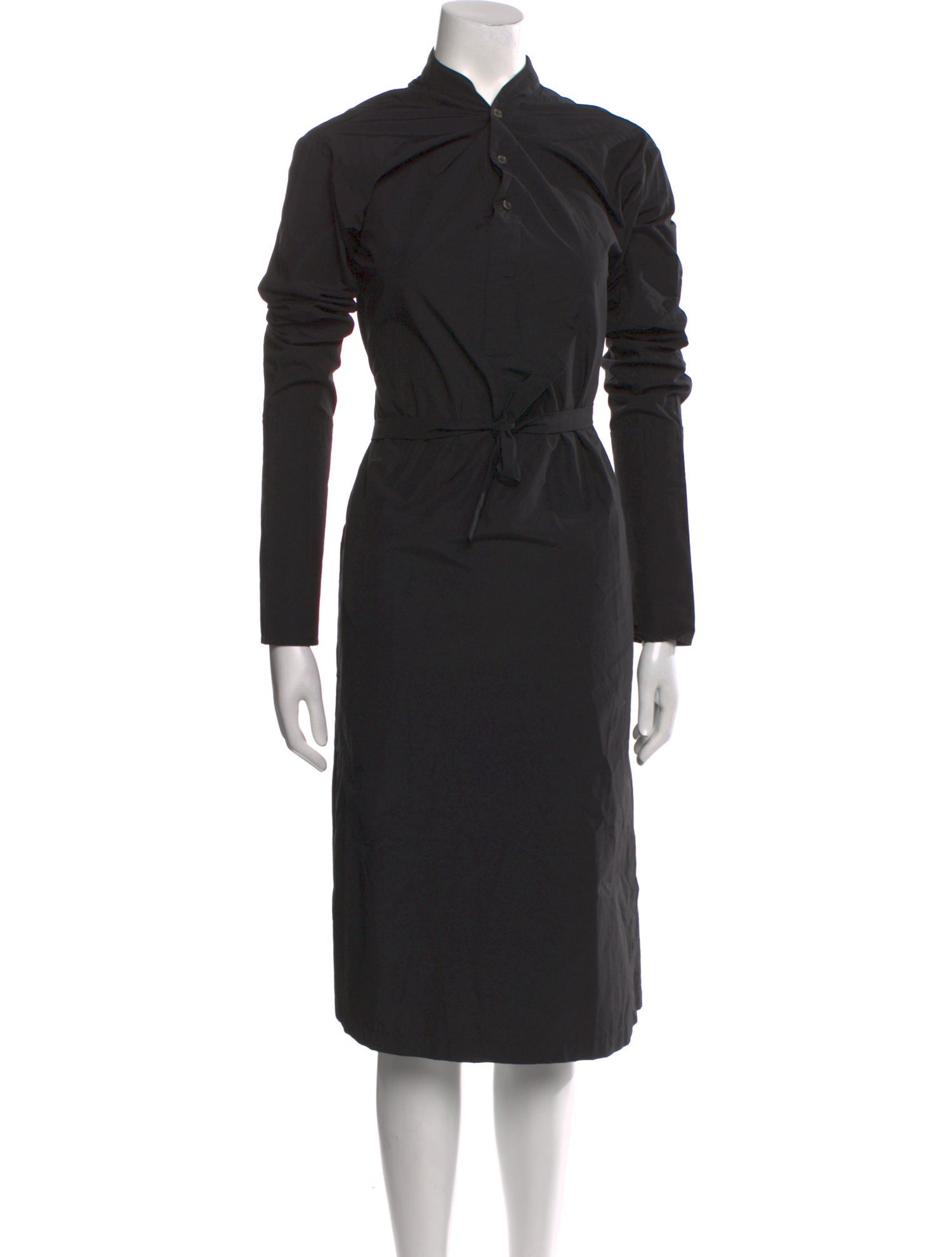 Deveaux Mock Neck Midi Length Dress