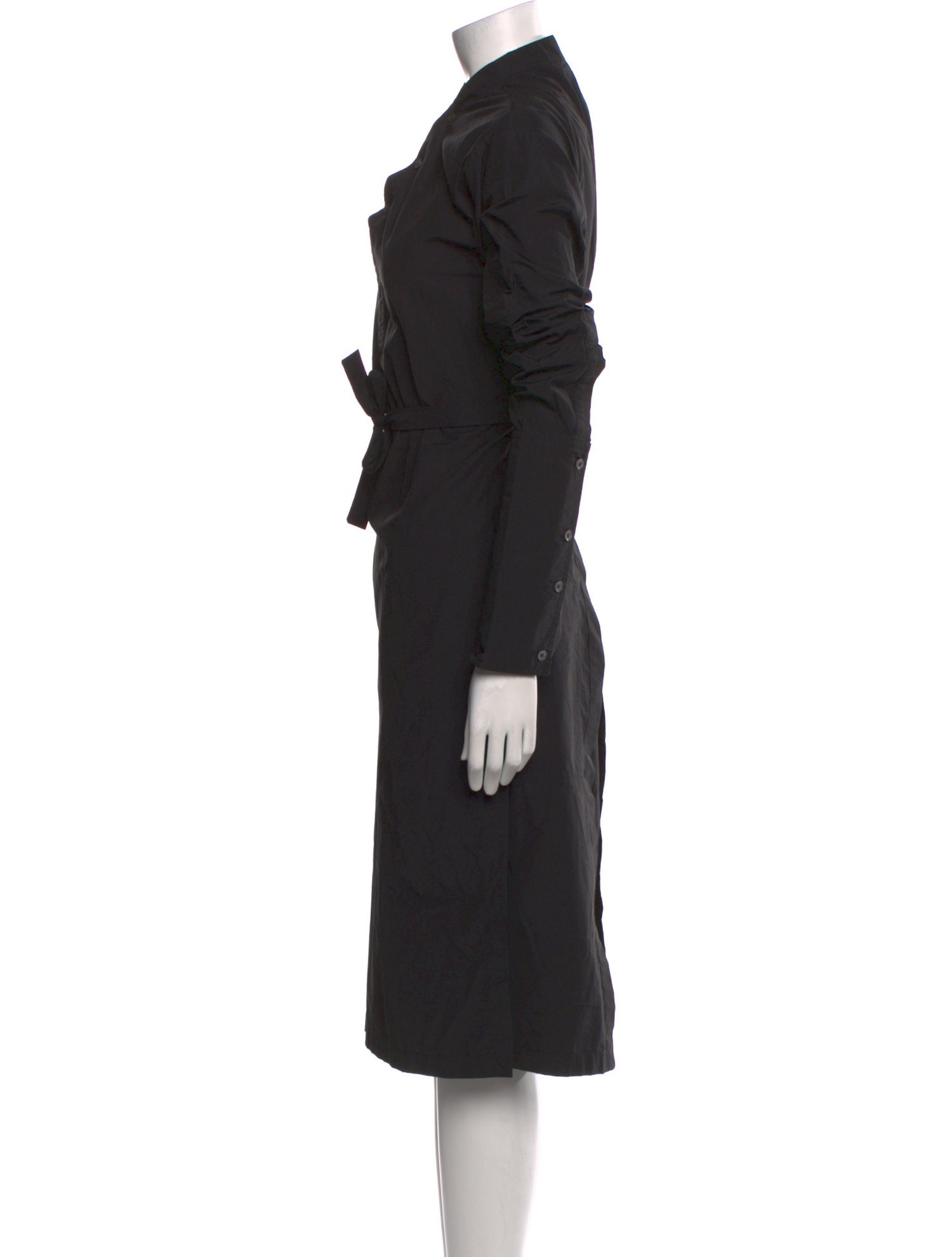 Deveaux Mock Neck Midi Length Dress