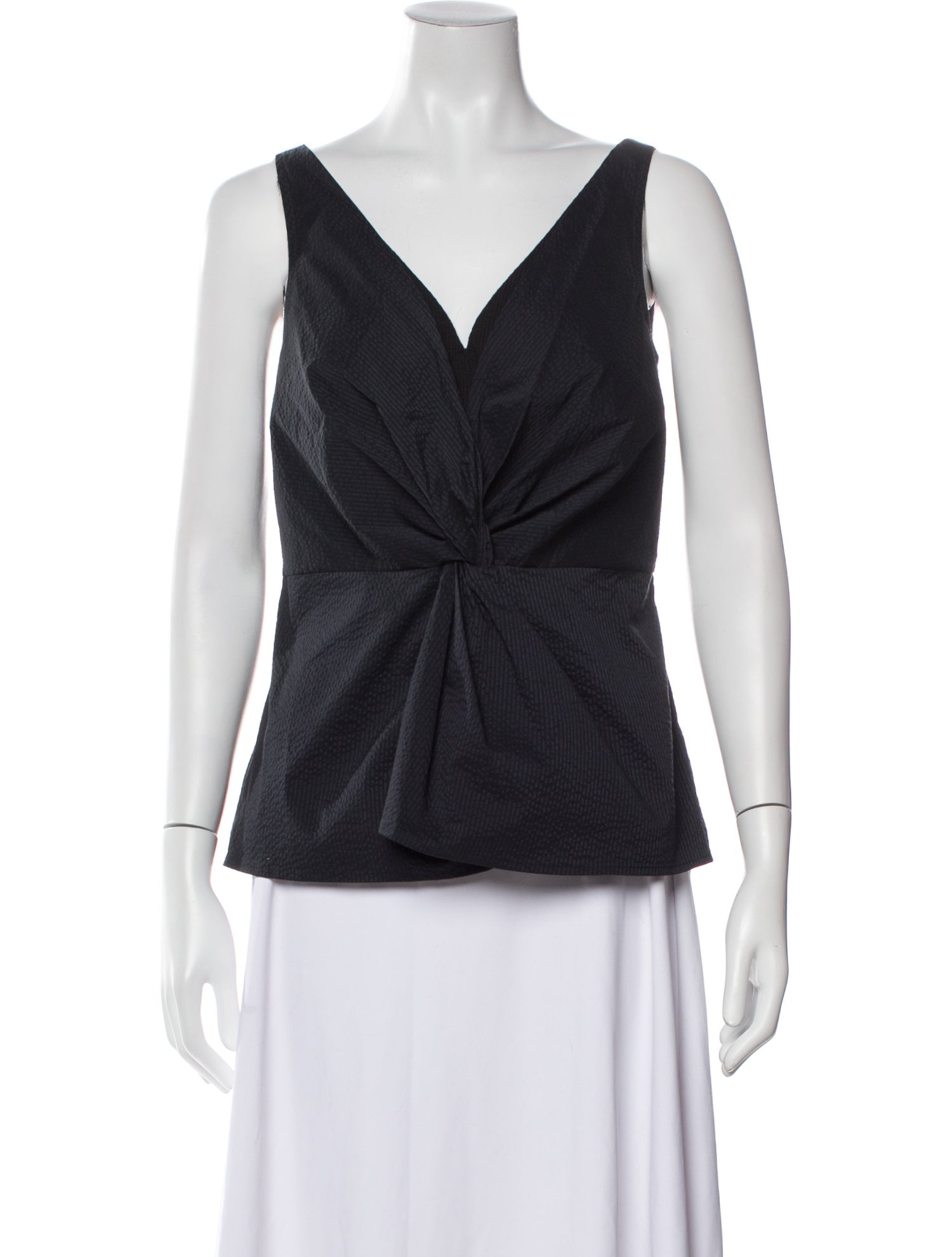 Deveaux Plunge Neckline Sleeveless Top