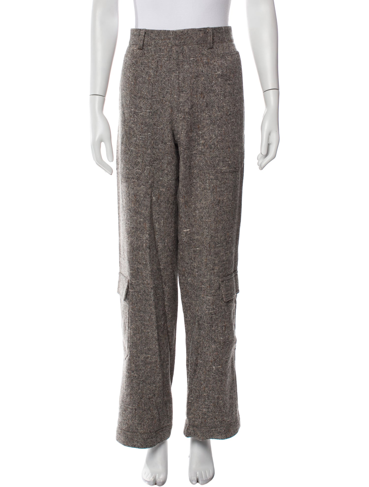 Deveaux Wool Wide Leg Pants