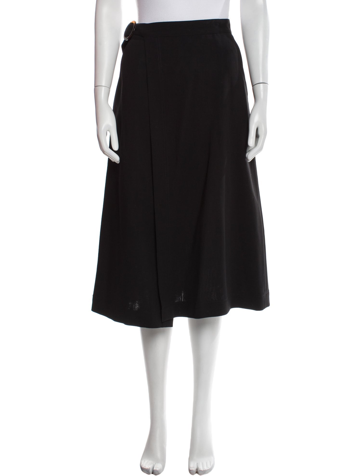 Deveaux Wool Midi Length Skirt