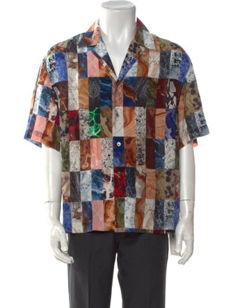 Deveaux Silk Printed Shirt