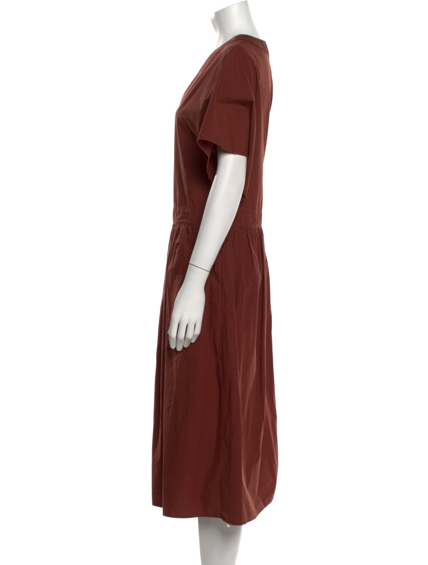 Deveaux V-Neck Midi Length Dress