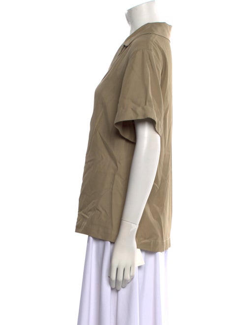 Deveaux Short Sleeve Button-Up Top