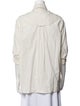 Deveaux Three-Quarter Sleeve Button-Up Top