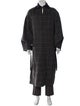 Deveaux Wool Plaid Print Overcoat