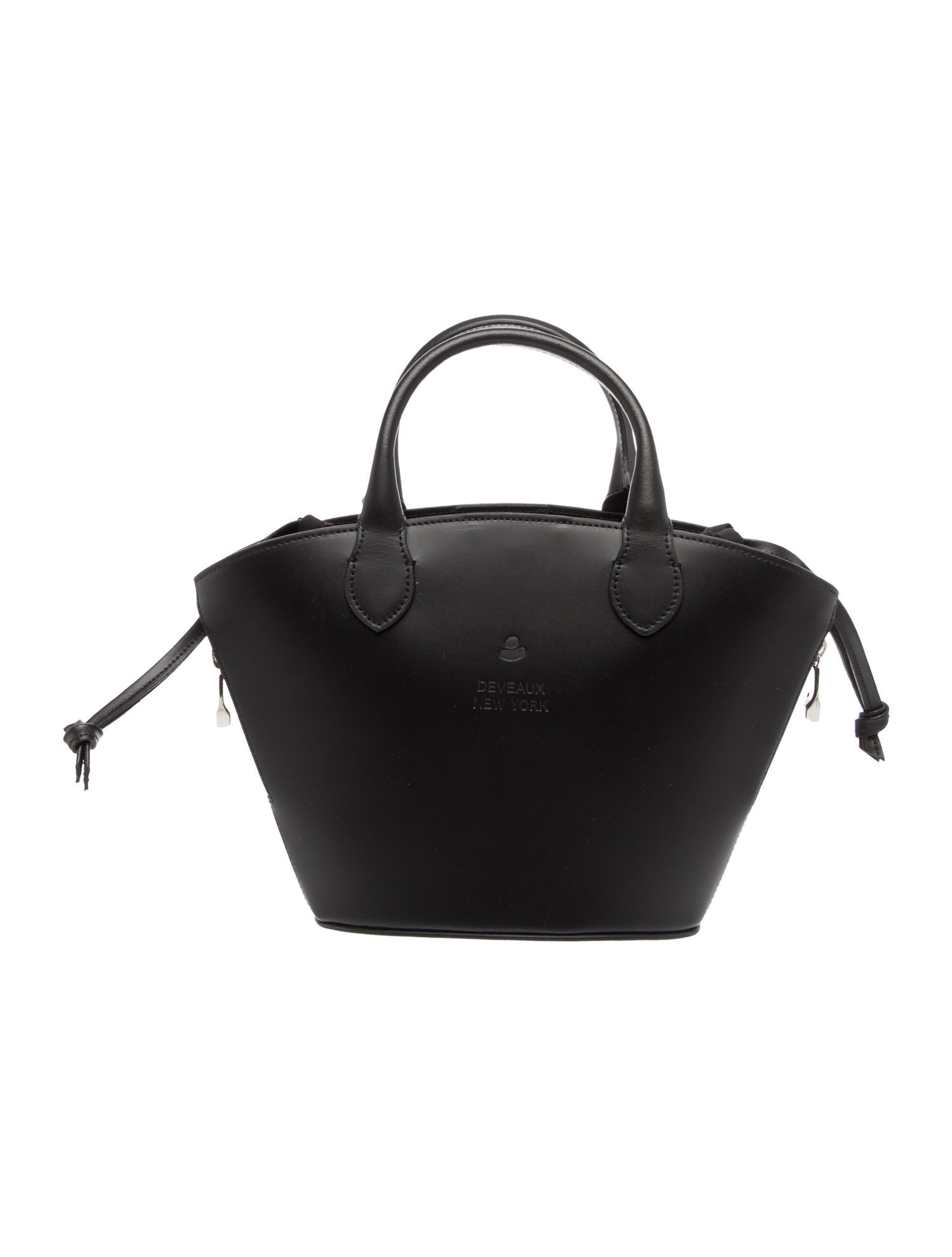 Deveaux Leather Top Handle Bag