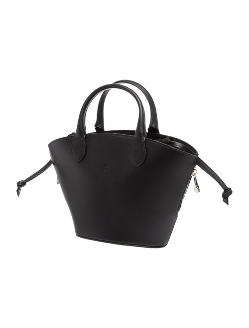 Deveaux Leather Top Handle Bag