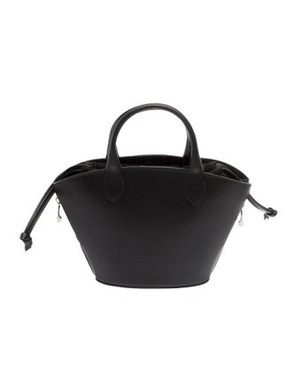 Deveaux Leather Top Handle Bag