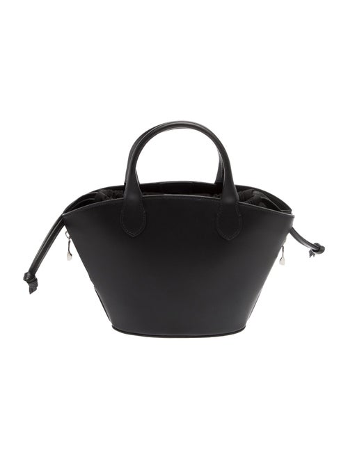 Deveaux Leather Top Handle Bag