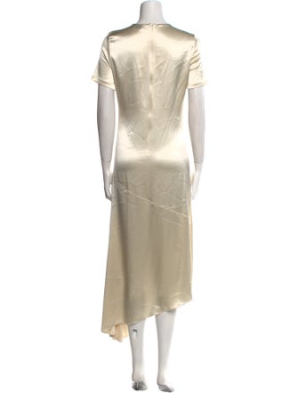 Deveaux Crew Neck Long Dress