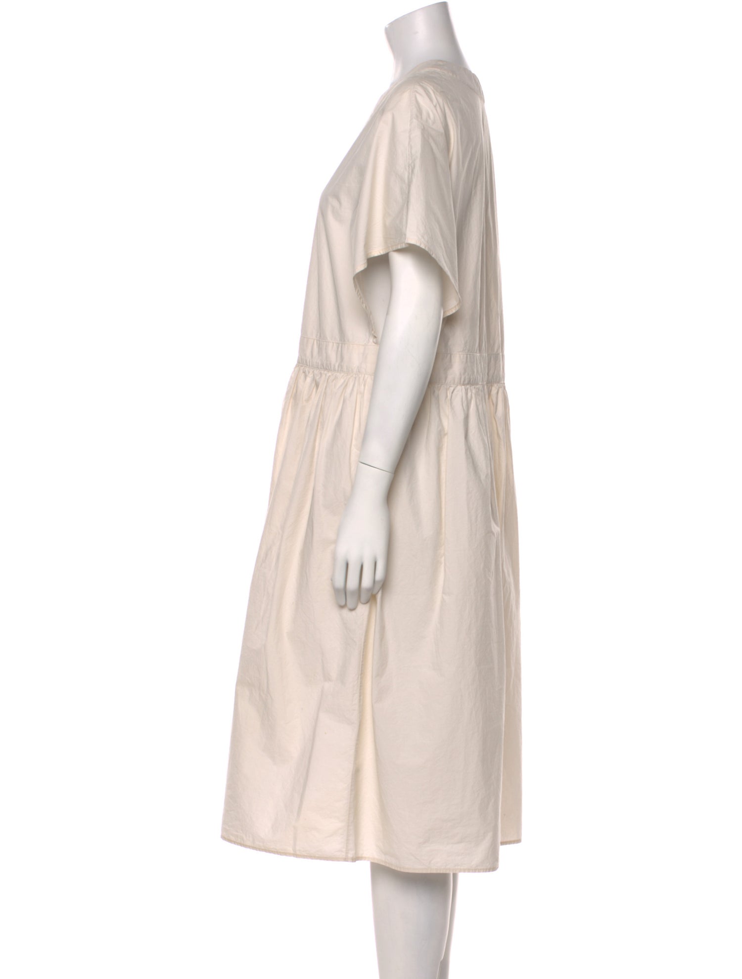 Deveaux V-Neck Midi Length Dress