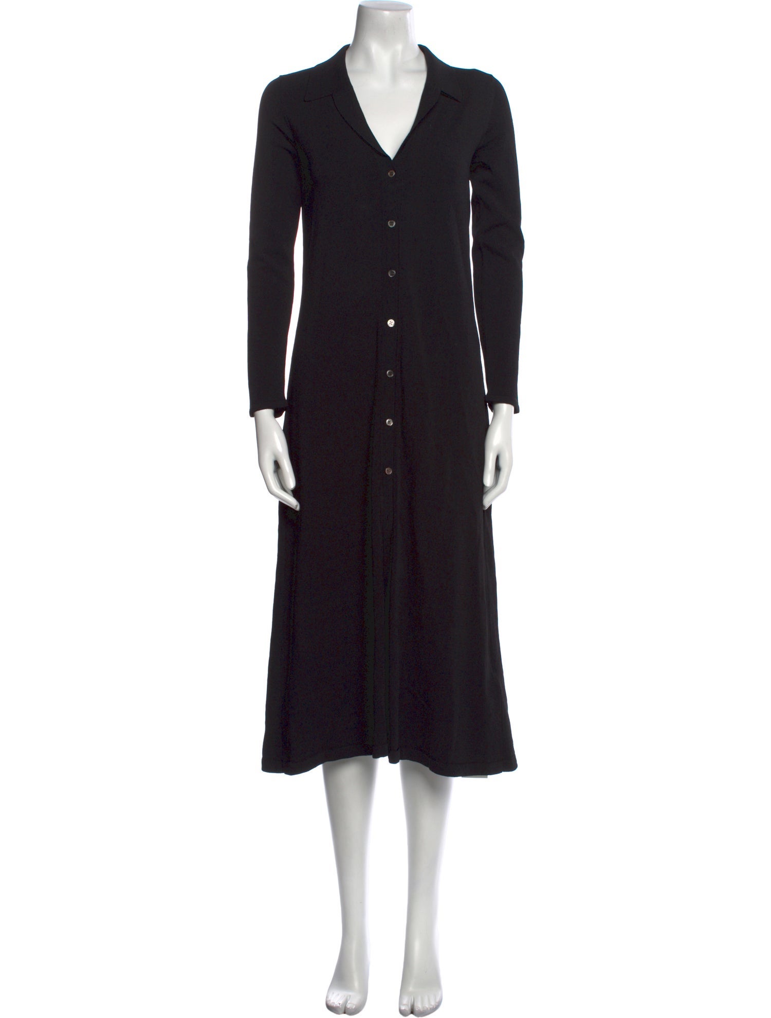 Deveaux V-Neck Midi Length Dress