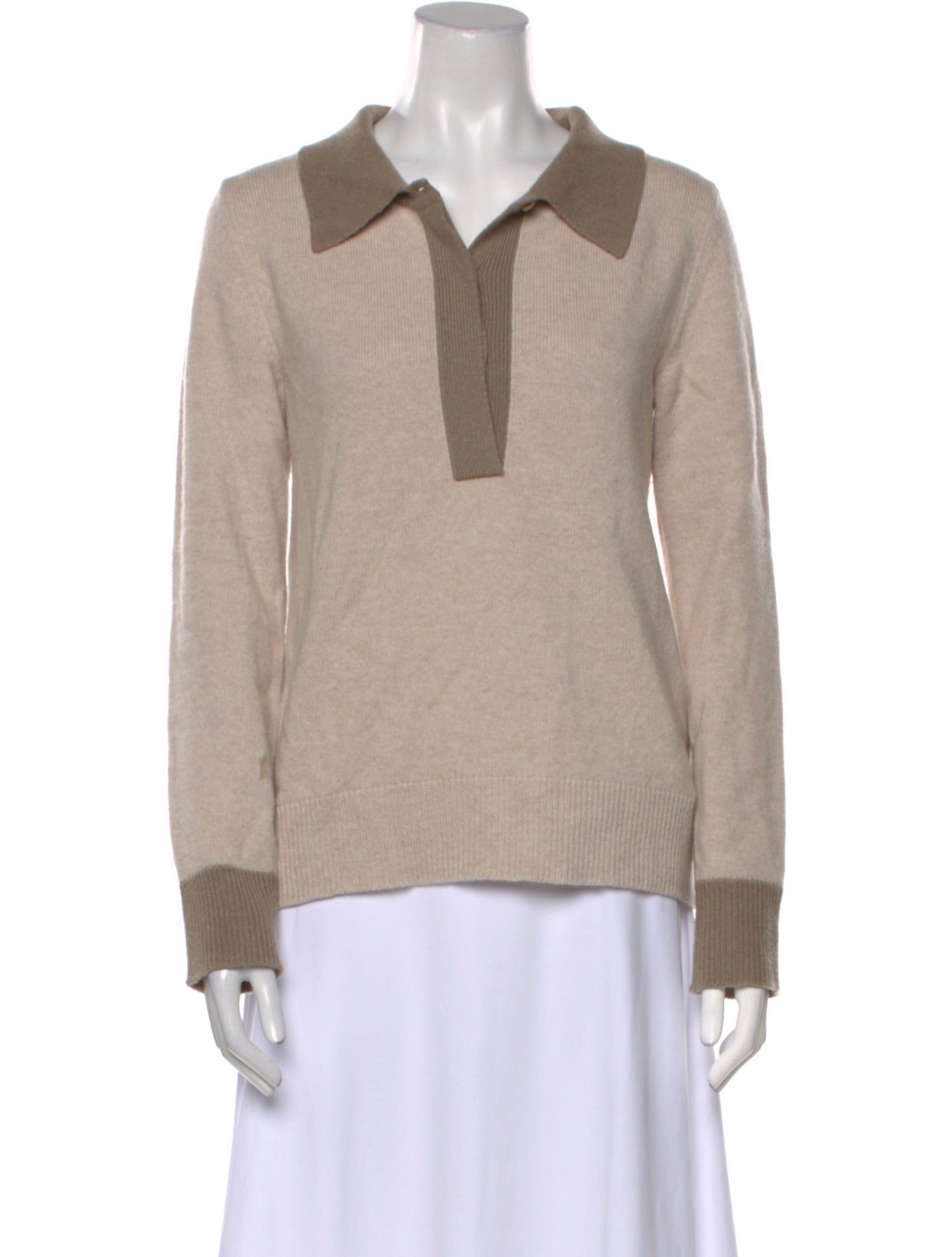 Deveaux Merino Wool V-Neck Sweater