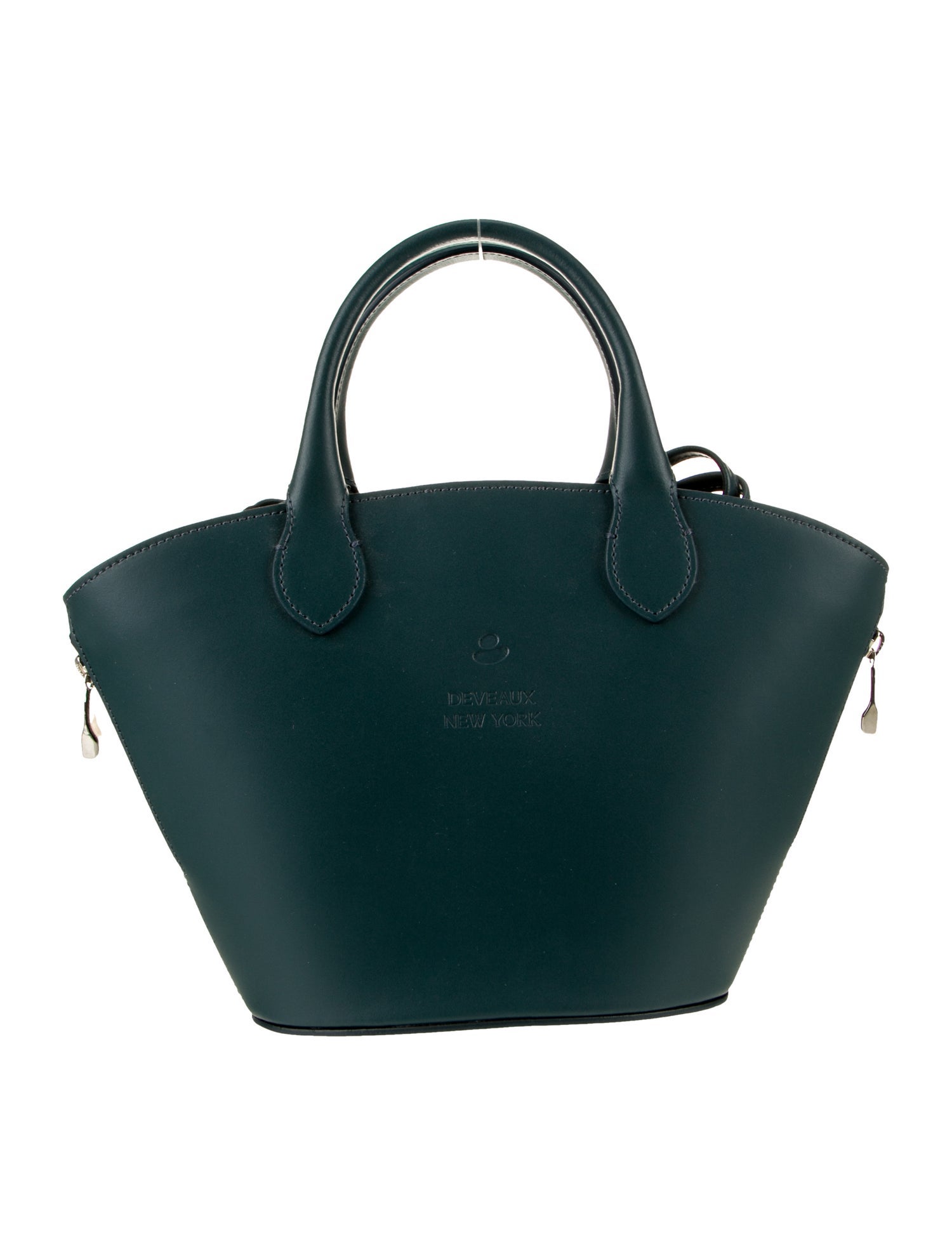 Deveaux Leather Top Handle Bag