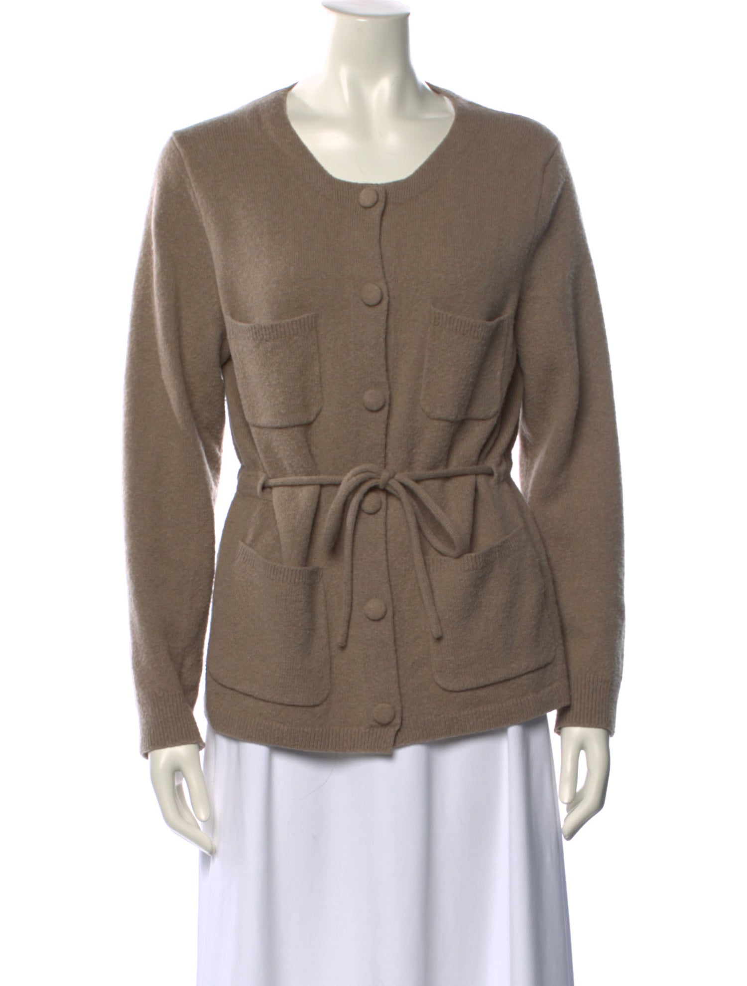 Deveaux Merino Wool Scoop Neck Sweater