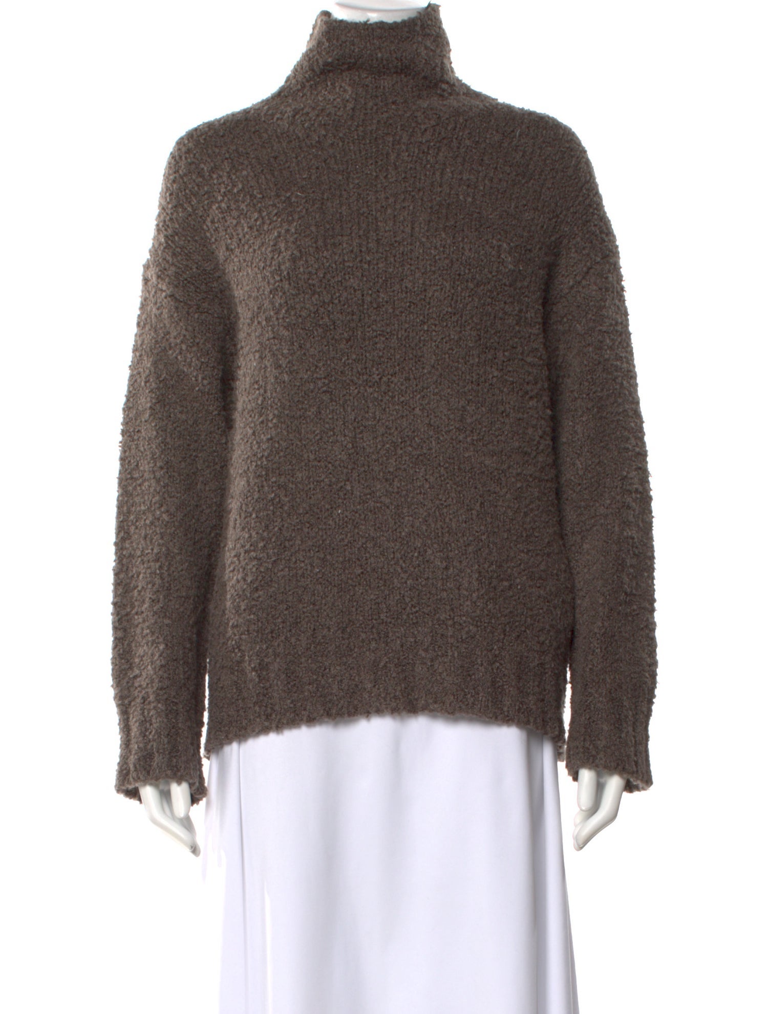 Deveaux Merino Wool Turtleneck Sweater