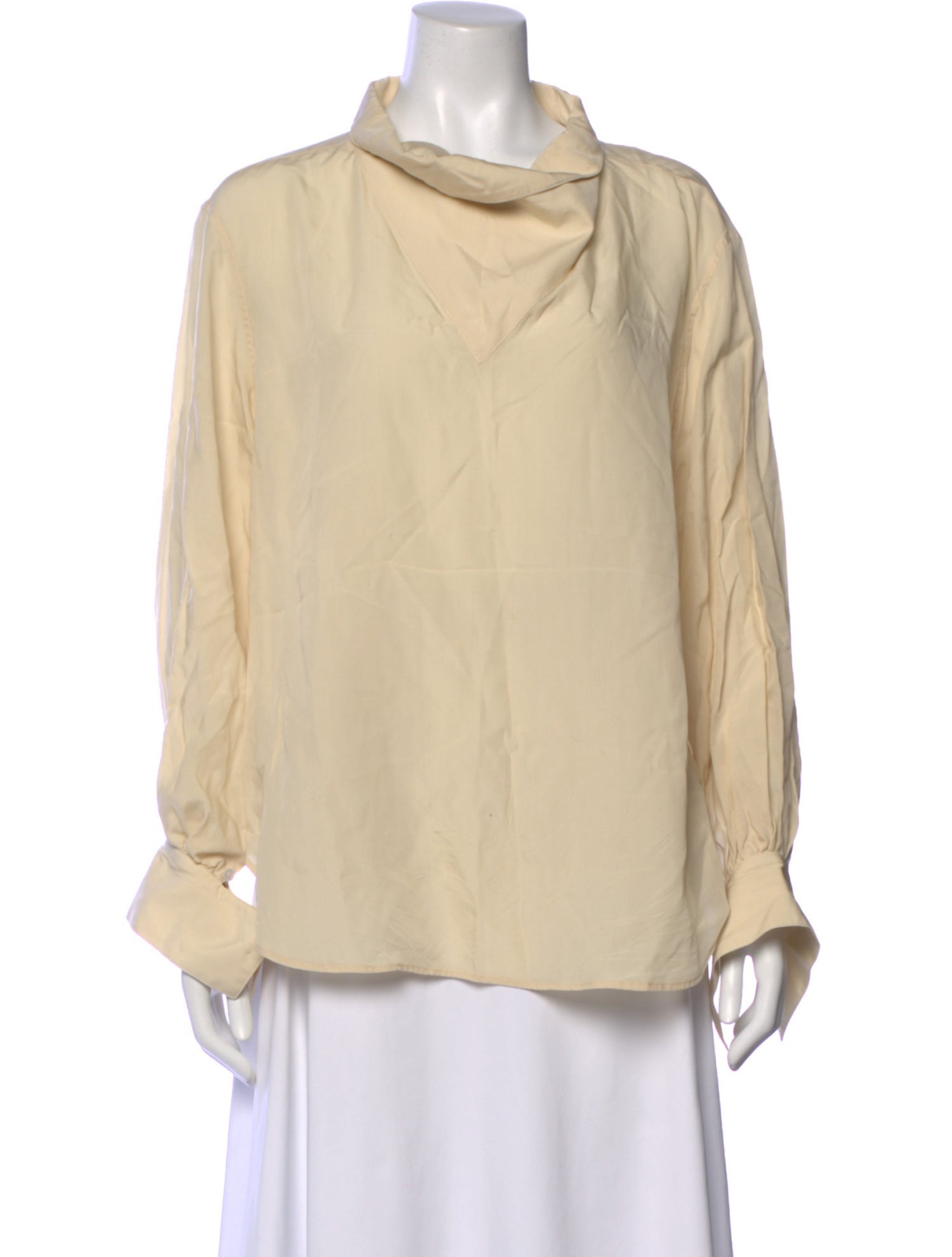 Deveaux Cowl Neck Long Sleeve Blouse
