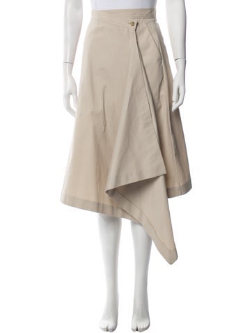 Pre-owned Deveaux Wool Midi Length Skirt In Blue
