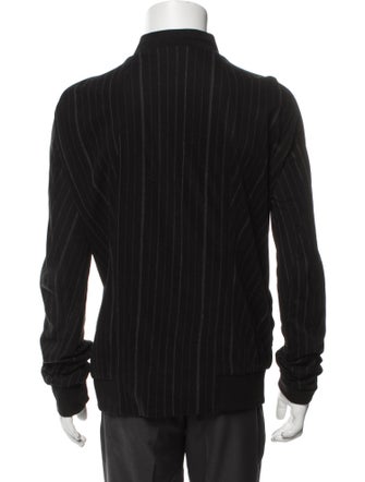 Devoa Striped Bomber Jacket