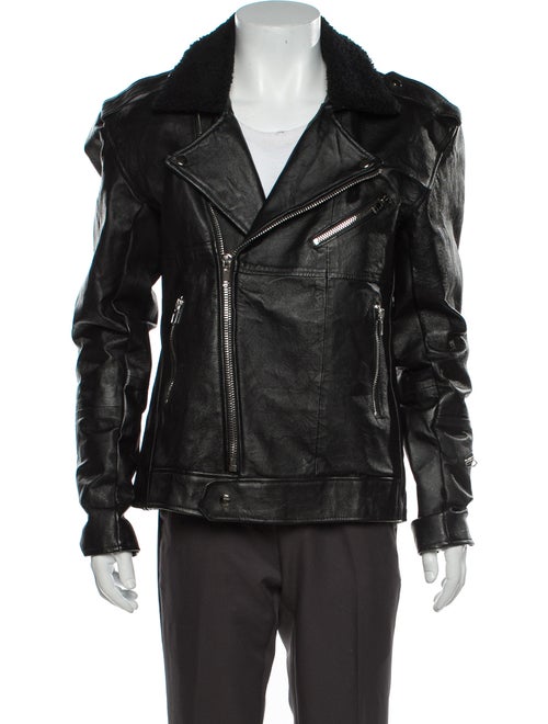 Deadwood Leather Moto Jacket Black