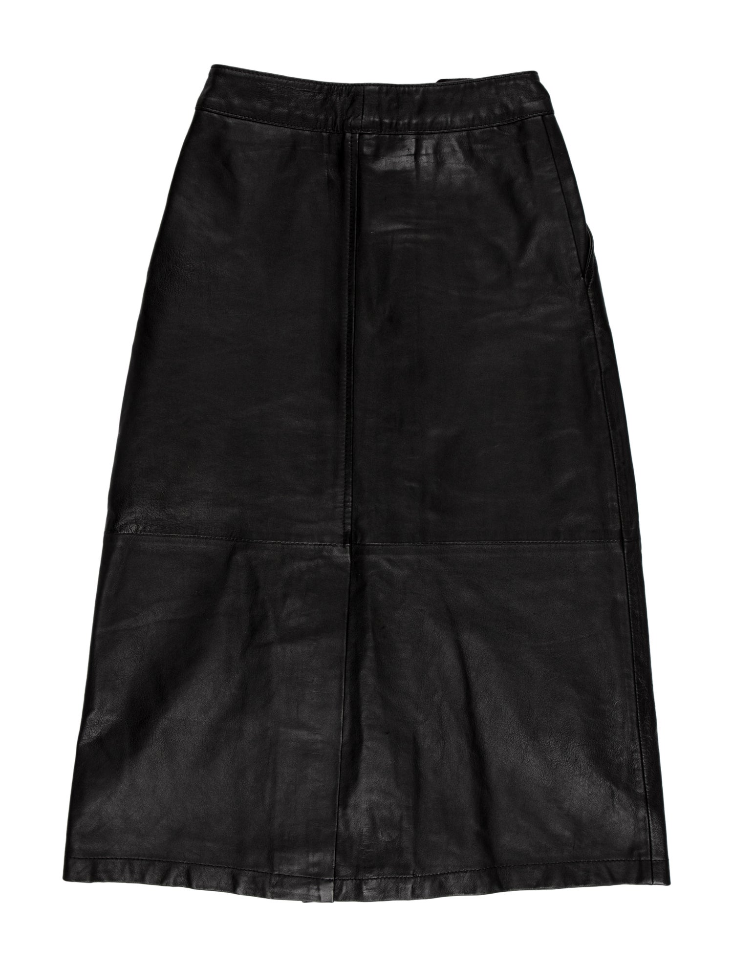 Deadwood Lambskin Midi Length Skirt